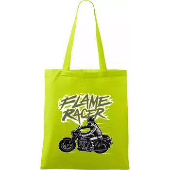 Flame Racer - Taška bavlněná - 42 x 38 cm ( Limetková )