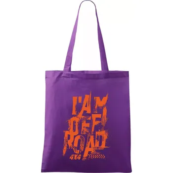I am offroad - Taška bavlněná - 42 x 38 cm ( Fialová )