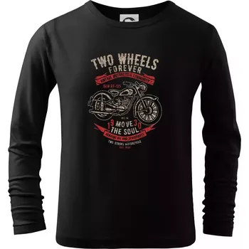 Chlapecké tričko Two Wheels Forever 2 - Triko dětské Long Sleeve - 158 cm/12 let ( Černá )
