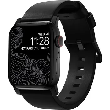 Řemínek na hodinky Nomad Modern Band řemínek Apple Watch 41mm/42mm tmavě hnědá/černá