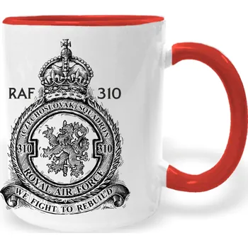 Hrnek - 310. československá stíhací peruť RAF 330 ml červená