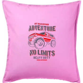 Polštář No Limits - Polštář 50x50 - 50x50 - Pouze potah ( Růžová )