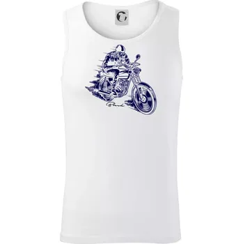 Motorkář blesk - Tílko pánské Core - 2XL ( Bílá )