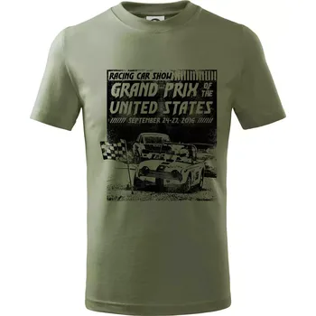 Grand Prix Of The United States - Tričko dětské bavlněné - 146 cm/10 let ( Khaki )