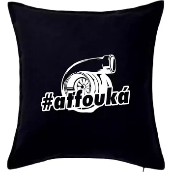Polštář Ať fouká - Polštář 50x50 - 50x50 - Pouze potah ( Černá )