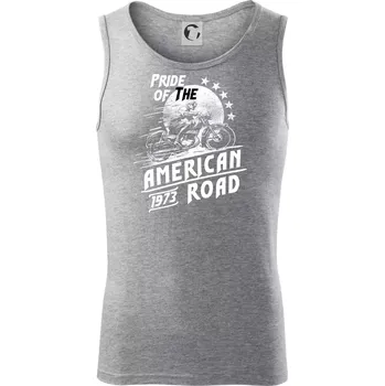 American Pride - Tílko pánské Core - XL ( Tmavě šedý melír )