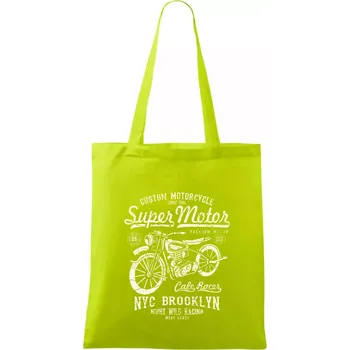 Super Motor - Taška bavlněná - 42 x 38 cm ( Limetková )