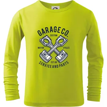 Dětská móda Garage Co - Triko dětské Long Sleeve - 104-110cm / 3-4 roky ( Limetková )