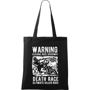 Nákupní taška Illegal Race Speedway - Taška bavlněná - 42 x 38 cm ( Černá )