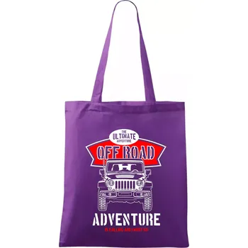 Off Road - Taška bavlněná - 42 x 38 cm ( Fialová )