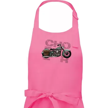 Kuchyňská zástěra Chopper 003 - Dámská zástěra na vaření - Univerzální velikost ( Růžová )