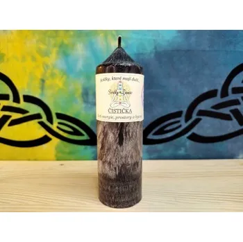 Svíčka 16 x 5 ČISTIČKA - Válec černý