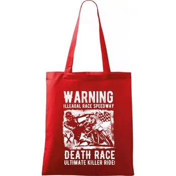Illegal Race Speedway - Taška bavlněná - 42 x 38 cm ( Červená )