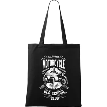 Nákupní taška California Old School Club - Taška bavlněná - 42 x 38 cm ( Černá )
