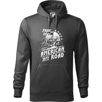 Pánská mikina American Pride - Mikina pánská Cape s kapucí - 5XL ( Tm. břidlice (šedozelená) )