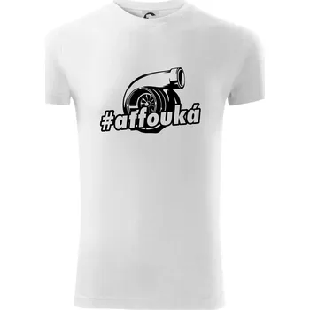 Pánské tričko Ať fouká - Viper FIT - Pánské zůžené tričko - L ( Bílá )