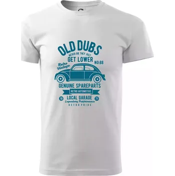 Pánské tričko Old Dubs - Triko extra velké (5-8XL) - 8XL ( Bílá )