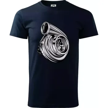 Car turbo - Triko extra velké (5-8XL) - 8XL ( Námořní modrá (velmi tmavá - téměř černá) )