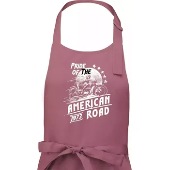 Kuchyňská zástěra American Pride - Dámská zástěra na vaření - Univerzální velikost ( Starorůžová )