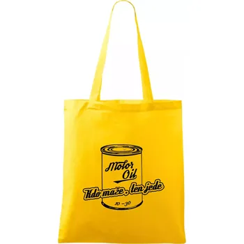Motor Oil - kdo maže - Taška bavlněná - 42 x 38 cm ( Žlutá )