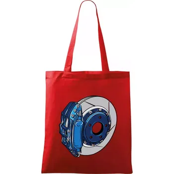 Auto kotoučová brzda - Taška bavlněná - 42 x 38 cm ( Červená )