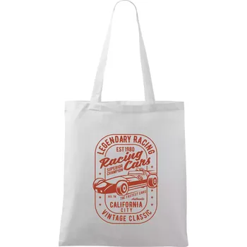 Legendary Racing Cars - Taška bavlněná - 42 x 38 cm ( Bílá )