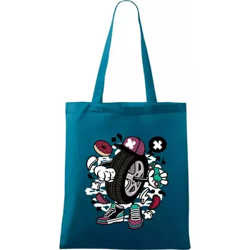 Gumák - Taška bavlněná - 42 x 38 cm ( Petrolejová )