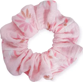 ESITO | Scrunchies mušelínová Flower - růžová / UNI