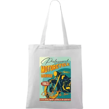 Professional service moto - Taška bavlněná - 42 x 38 cm ( Bílá )