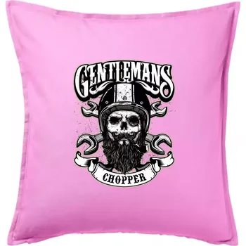 Polštář Gentlemans Chopper - Polštář 50x50 - 50x50 - Pouze potah ( Růžová )