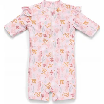 Kojenecké plavky Plavky krátký rukáv Ocean Dreams Pink vel. 98/104