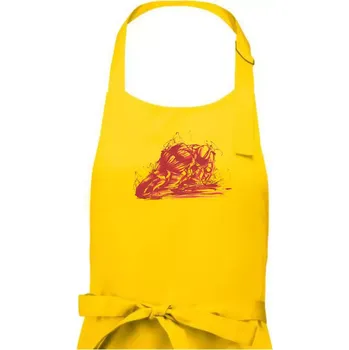 Kuchyňská zástěra Silniční moto splash - Pánská zástěra na vaření - Univerzální velikost ( Žlutá )