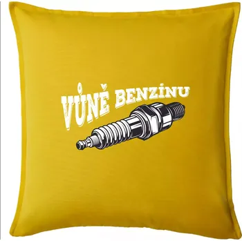 Polštář Vůně benzínu - Polštář 50x50 - 50x50 - Pouze potah ( Žlutá )