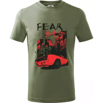 Fear this car - Tričko dětské bavlněné - 134 cm/8 let ( Khaki )