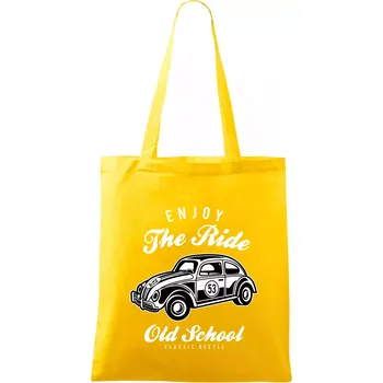 Enjoy The Ride - Taška bavlněná - 42 x 38 cm ( Žlutá )