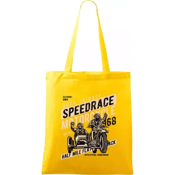Speedrace motrcycle half mile - Taška bavlněná - 42 x 38 cm ( Žlutá )