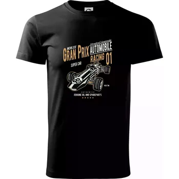 Pánské tričko Formula 1 - Triko extra velké (5-8XL) - 6XL ( Černá )