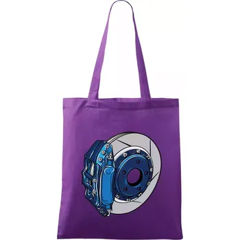 Auto kotoučová brzda - Taška bavlněná - 42 x 38 cm ( Fialová )