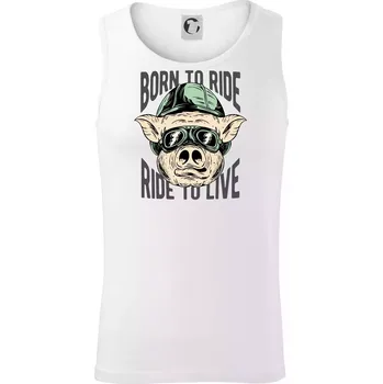 Born to Ride prasák - Tílko pánské Core - M ( Bílá )