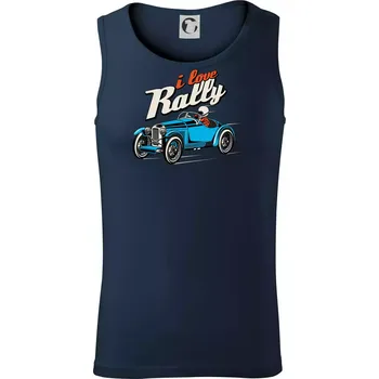 I Love Rally - Tílko pánské Core - L ( Námořní modrá (velmi tmavá - téměř černá) )