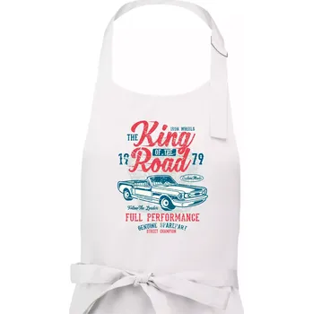 Kuchyňská zástěra King Of The Road - Dámská zástěra na vaření - Univerzální velikost ( Bílá )