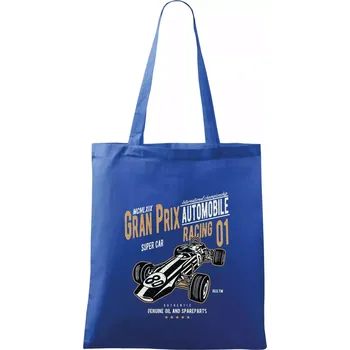 Nákupní taška Formula 1 - Taška bavlněná - 42 x 38 cm ( Královská modrá )