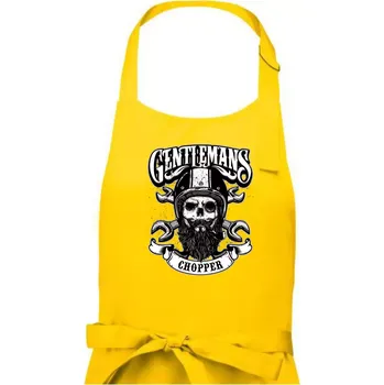 Kuchyňská zástěra Gentlemans Chopper - Dámská zástěra na vaření - Univerzální velikost ( Žlutá )