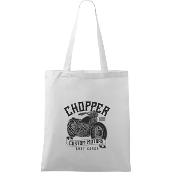 Chopper custom motors - Taška bavlněná - 42 x 38 cm ( Bílá )