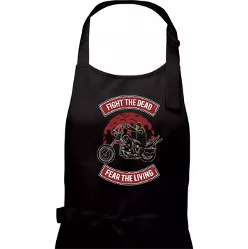 Kuchyňská zástěra Fight The Dead - Dámská zástěra na vaření - Univerzální velikost ( Černá )