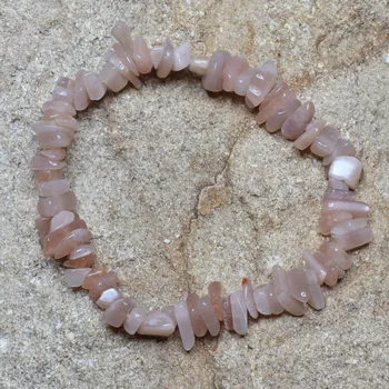 Náramek Náramek - Měsíční-sluneční kámen sekaný