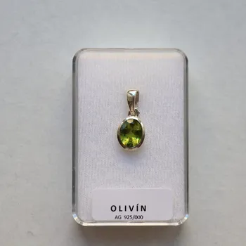 Přívěsek Přívěsek - Olivín, AG 925/1000, PL9