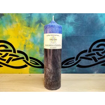 Svíčka 21 x 6 - 6.Čakra - Hloubkovka