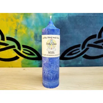 Svíčka 14 x 4 - 6.čakra - MYSL