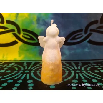 Svíčka Anděl Snílek oranžový